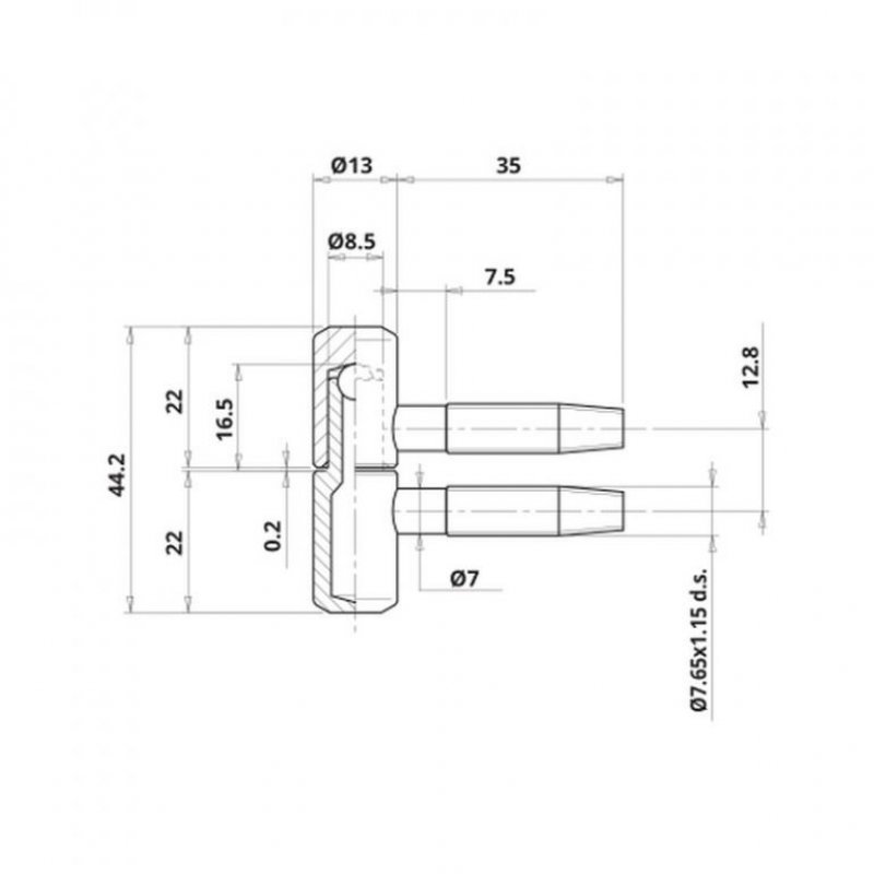 Dveřní závěs 055/13 - rozměry