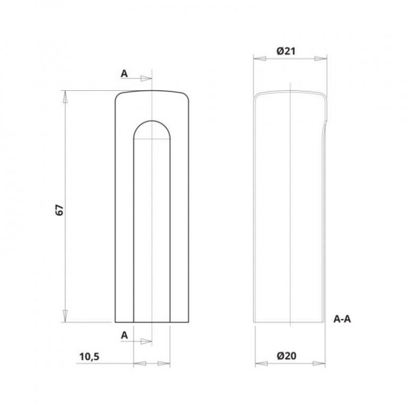 Návlek k závěsu 495/20 - rozměry