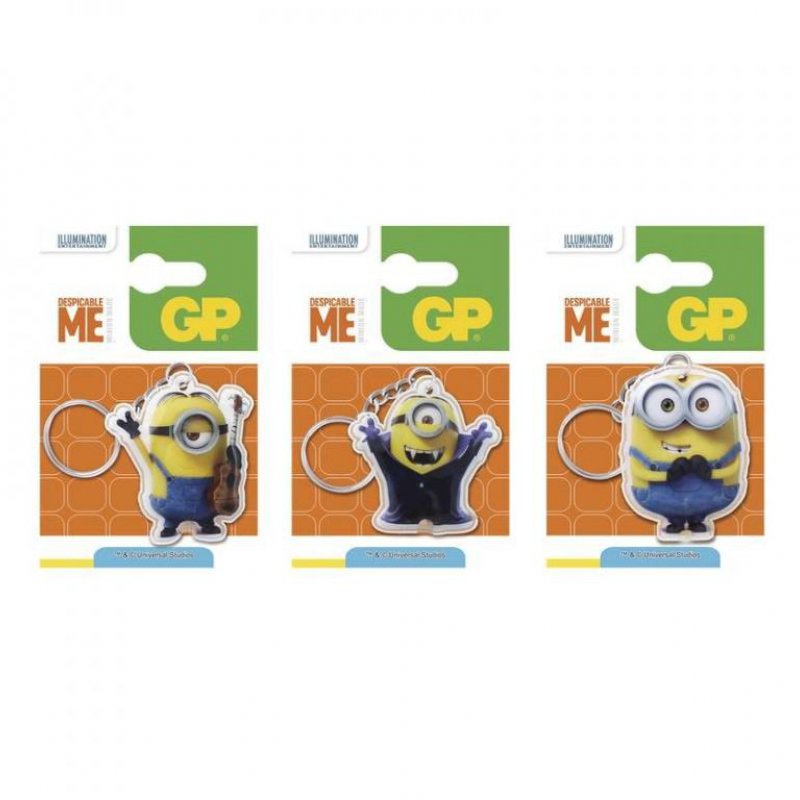 Přívěšek Mimoni s LED světlem - motiv 1, 2, 3