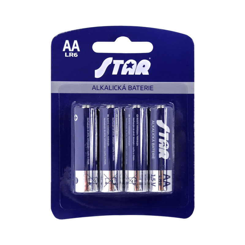 Tužkové batérie AA LR6 4ks/blister