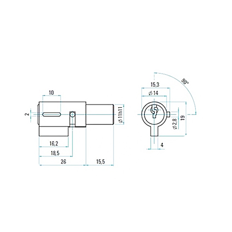 Moto zámek STAR 1311-nákres