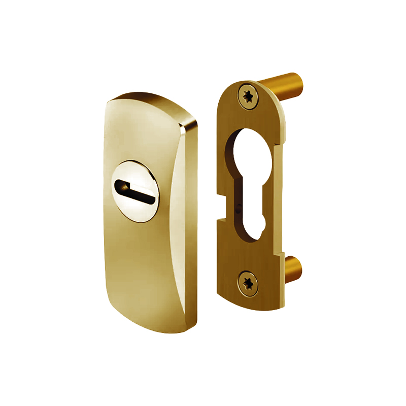 Obdélníková rozeta s překrytem - leštěná mosaz