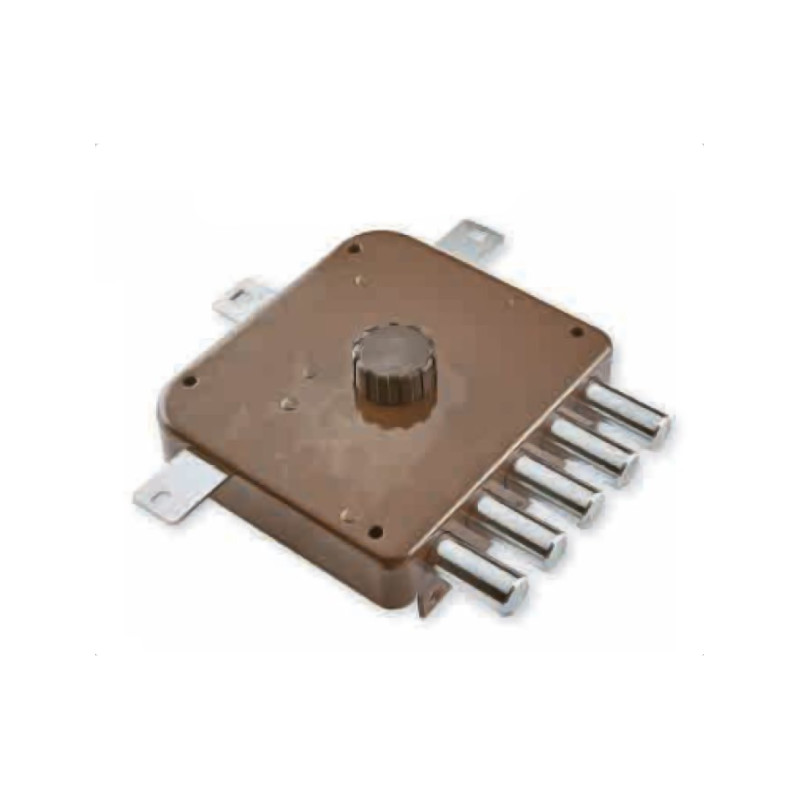 5bodový vrchní rozvorový zámek s otočným knoflíkem