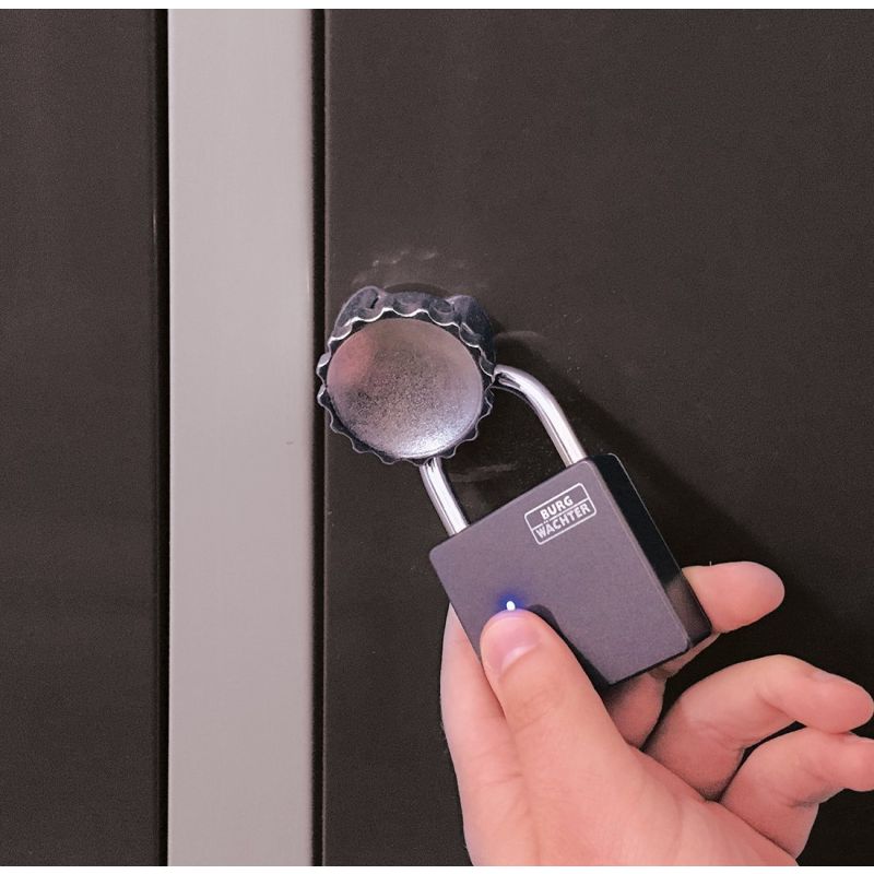 Visací zámek na otisk prstu BW Scan&Lock 610 - použití