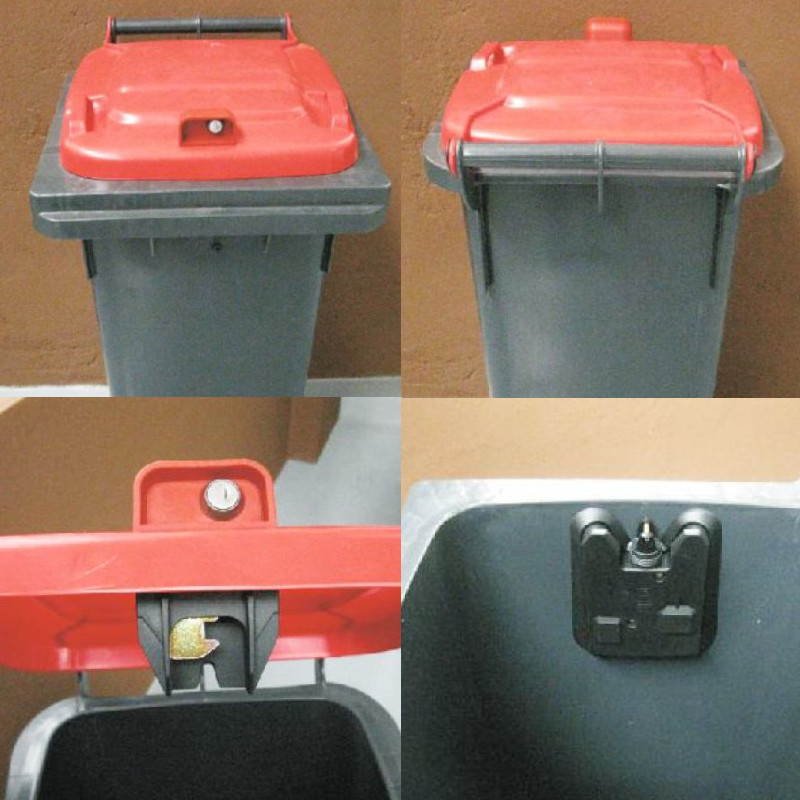 Automatický zámek STAR na kontejnery - instalace na kontejneru